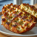 2-Ingredient Cottage Cheese Garlic Bread Lattice — No Flour Crisp Edge 2 2-Ingredient Cottage Cheese Garlic Bread Lattice — No Flour Crisp Edge
