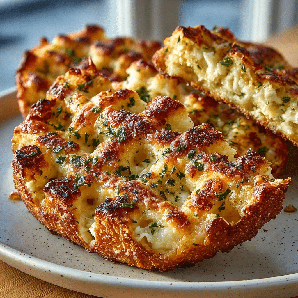 2-Ingredient Cottage Cheese Garlic Bread Lattice — No Flour Crisp Edge
