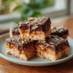 Soft Chewy Scotcheroos With Chocolate Butterscotch Topping 2 Soft Chewy Scotcheroos With Chocolate Butterscotch Topping