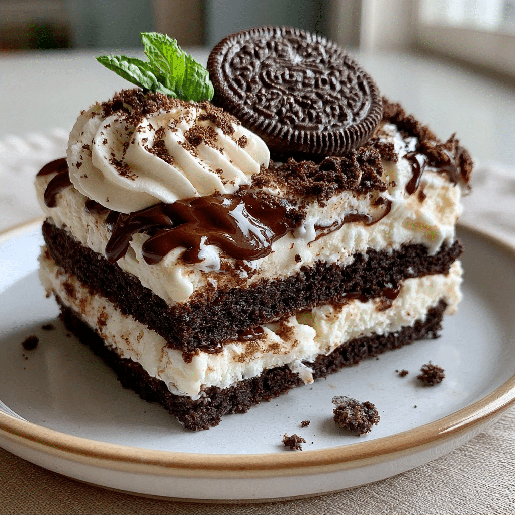 Oreo Ice Cream Sandwich Cake