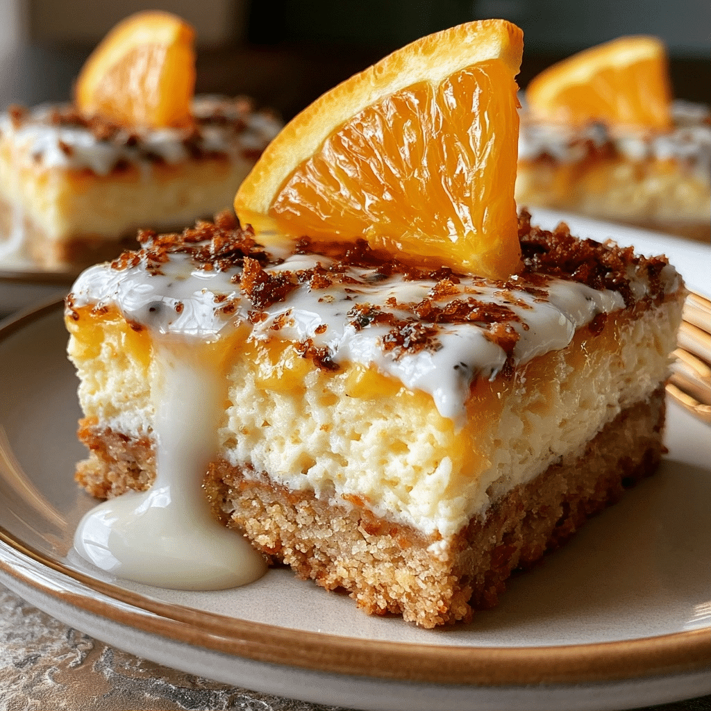 Orange Creamsicle Cheesecake Bars