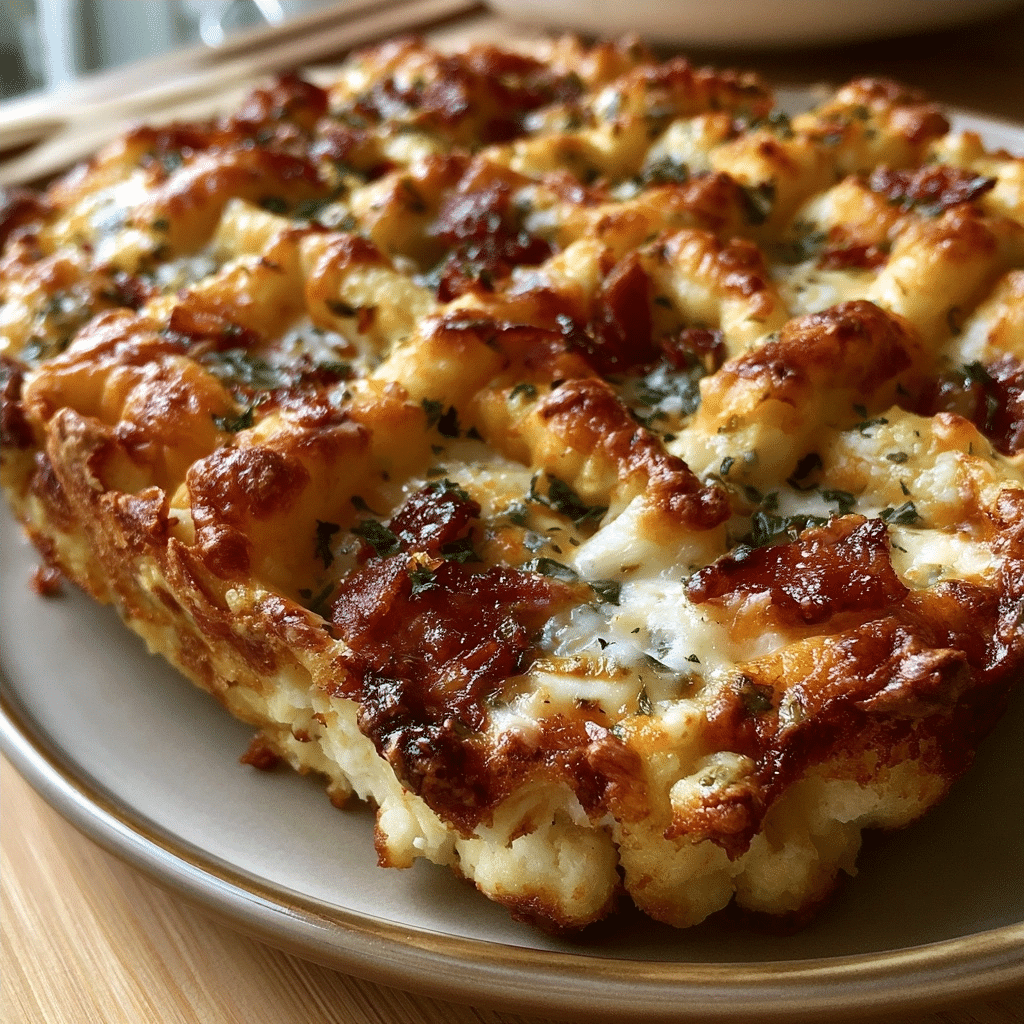 Golden Cottage Cheese Chicken Bacon Ranch Weave — Zero-Potato Crisp Edge