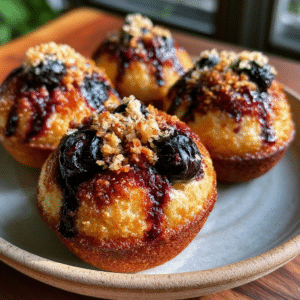 Sweet Cottage Cheese Blueberry Donut Holes — Zero-Dough Steam Tear