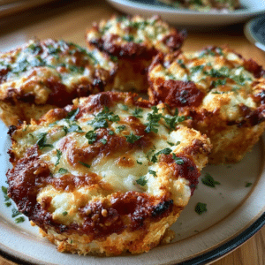 Muffin Tin Cottage Cheese Lasagna Cups — No Pasta Cheese Pull