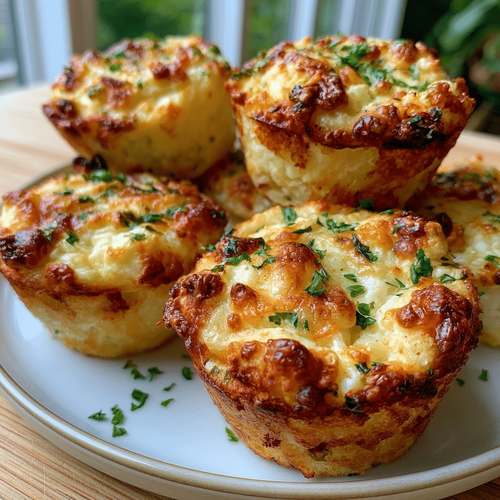 Cottage Cheese Garlic Bread Muffin Bites — No-Knead Mini Pull