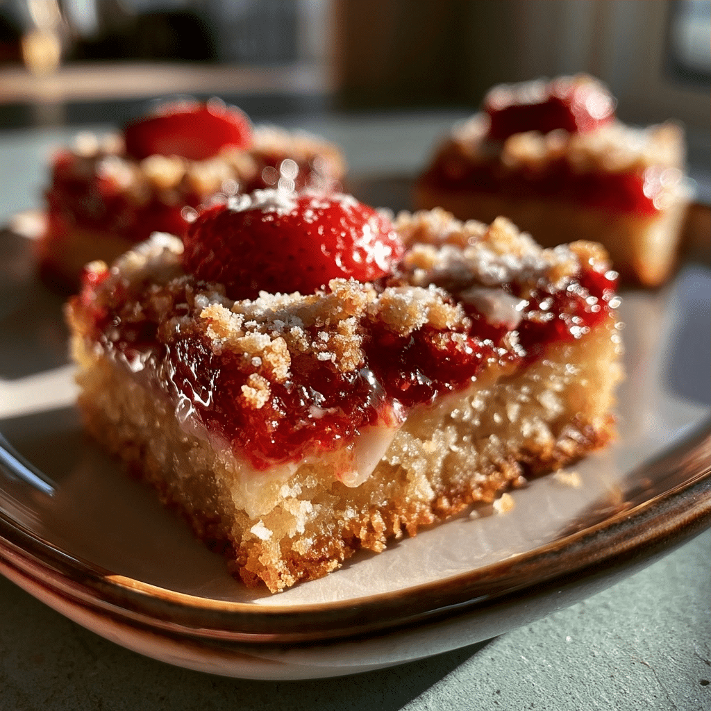 Strawberry Crumb Bars
