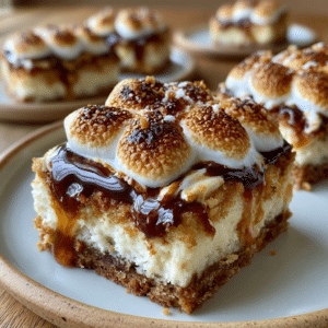S'mores Cheesecake Bars