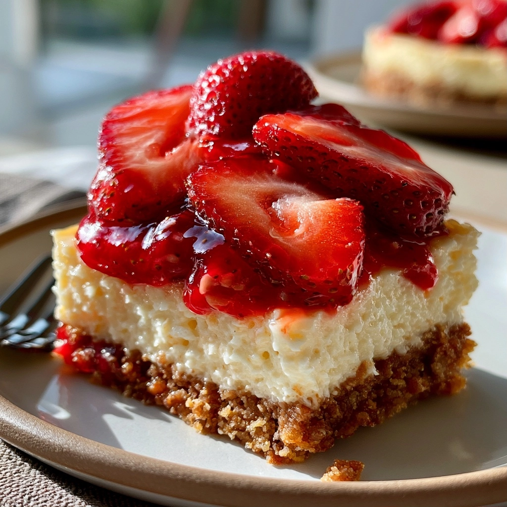 No-Bake Strawberry Cheesecake