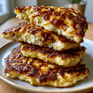 2-Ingredient Cottage Cheese Pancake Stack — Zero-Flour Fluffy Bite