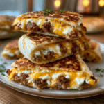 No-Bun Cottage Cheese Cheeseburger Pockets — Hot Melt Fold