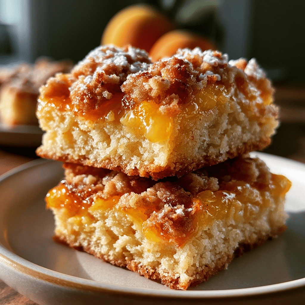 Peach Crumb Bars: Easy Summer Fruit Dessert Recipe