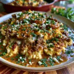 No-Pasta Cottage Cheese Beef Stroganoff Skillet — Creamy Gravy Pull 2 brahim.idali close up phone photo of No Pasta Cottage Cheese 94f02a2f 874e 472e 94cc fbc33560d691 1