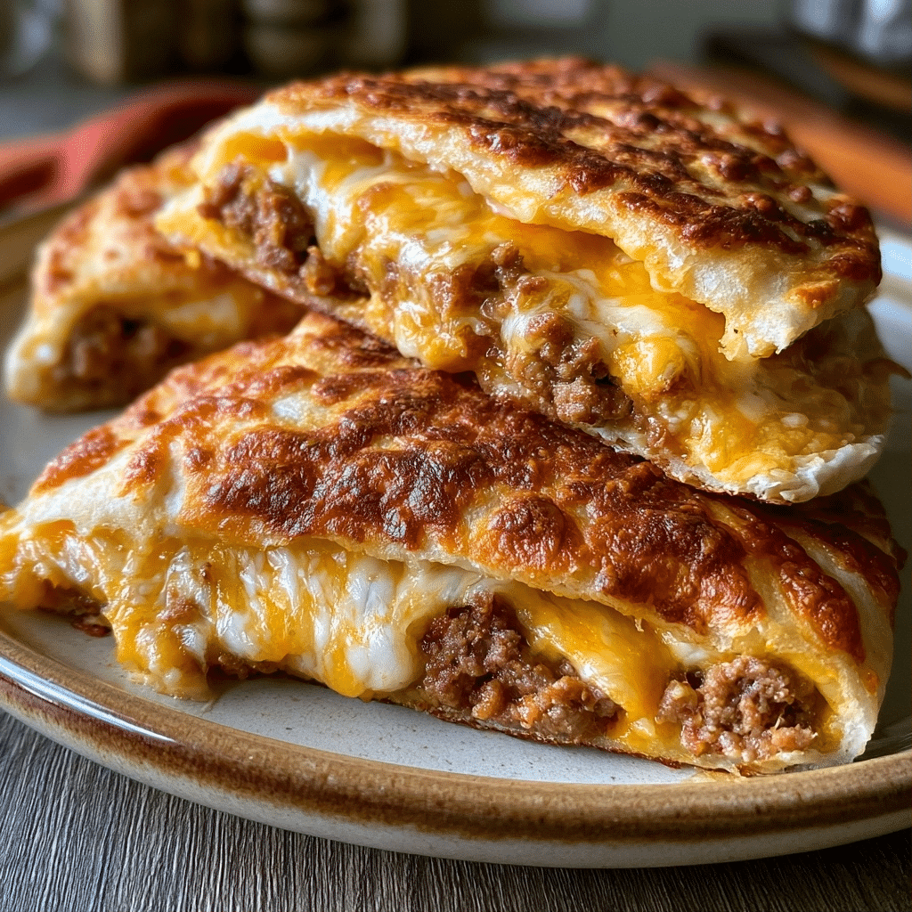 No-Bun Cottage Cheese Cheeseburger Pockets — Hot Melt Fold