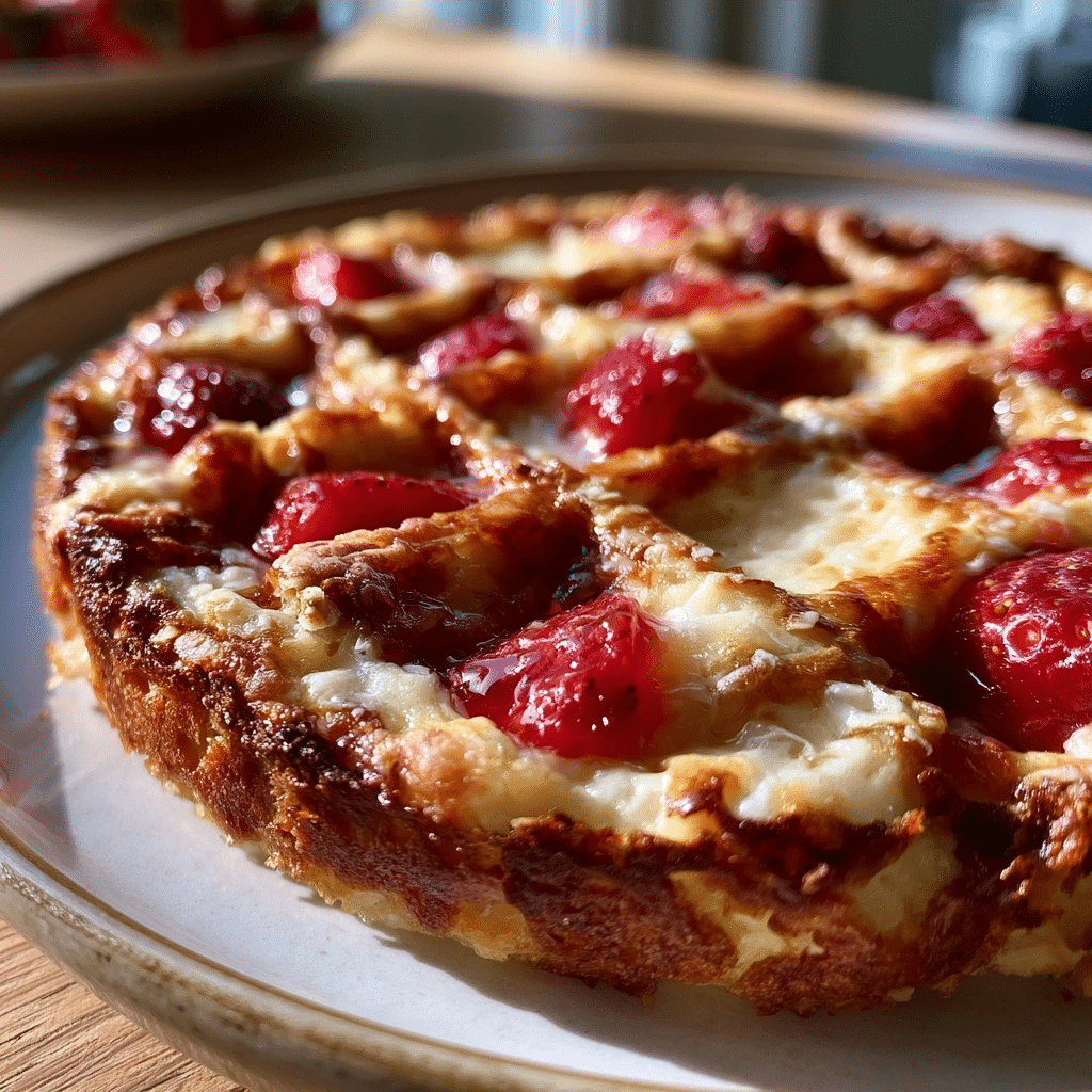 Sweet Strawberry Cottage Cheese Fritter Grid — No Dough Crisp Edge