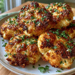Crispy Cottage Cheese Garlic Parmesan Bites — Zero-Breadcrumb Cheese Pull