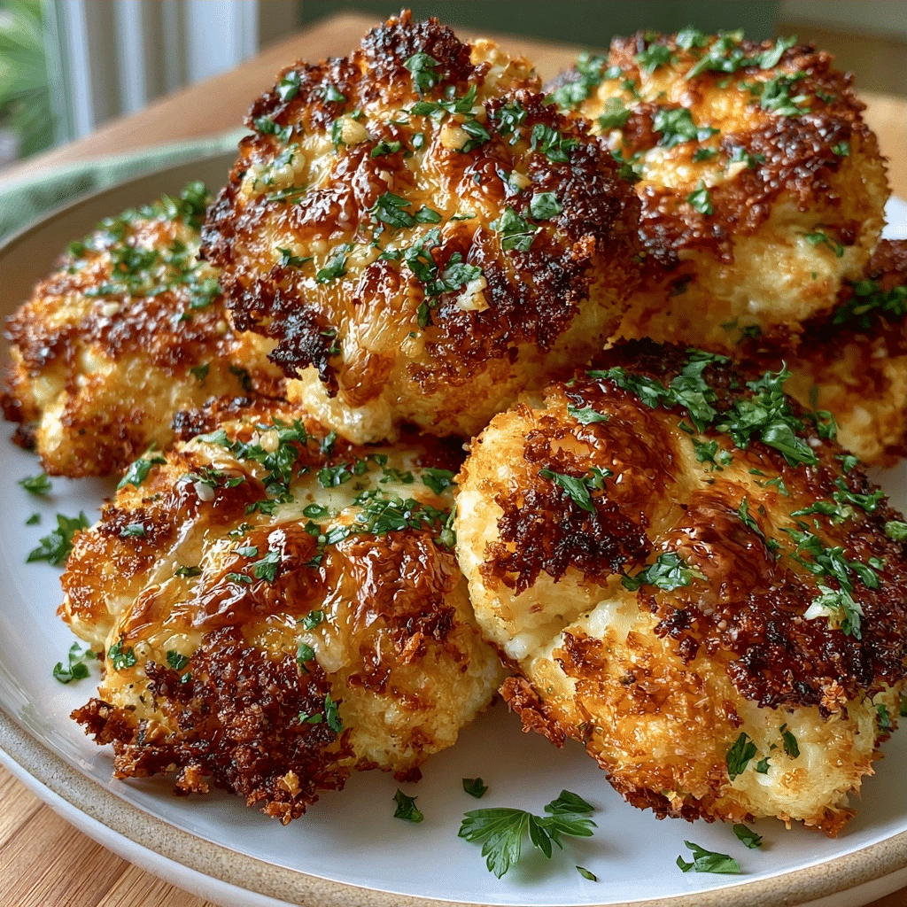 Crispy Cottage Cheese Garlic Parmesan Bites — Zero-Breadcrumb Cheese Pull