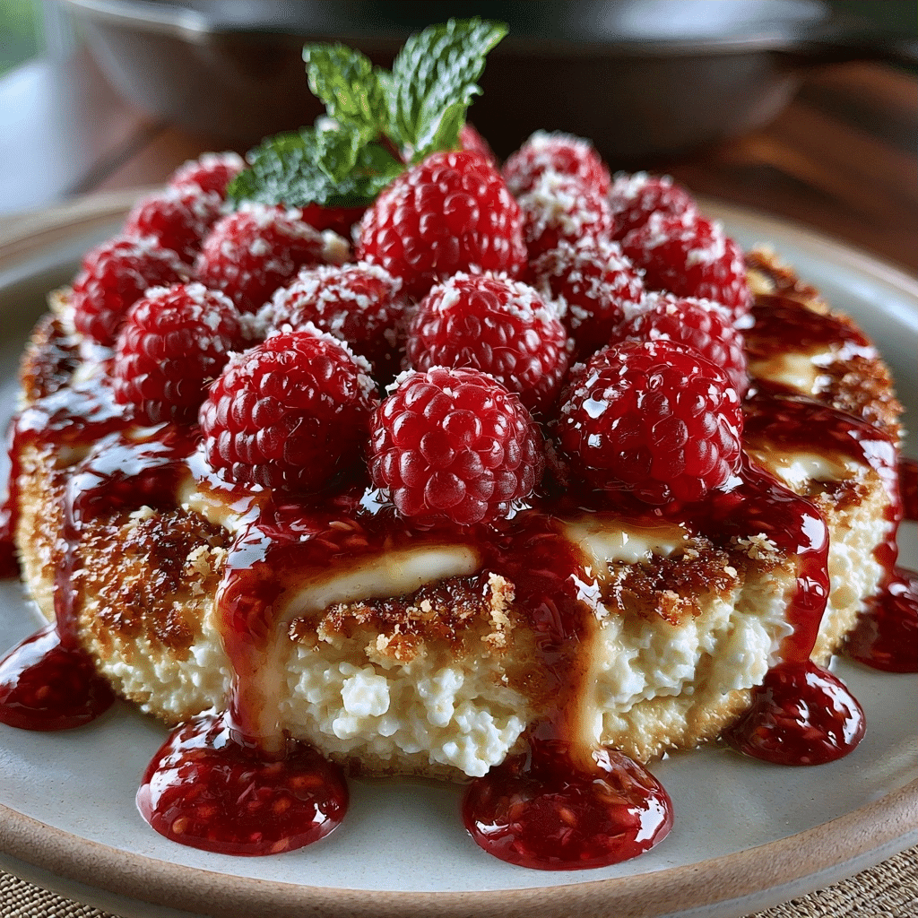 Lemon Raspberry Cottage Cheese Skillet — Sweet Fruit Drip