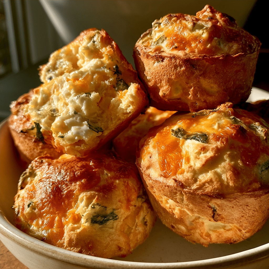 No-Flour Cottage Cheese Cheddar Jalapeño Buns — Warm Fluffy Tear