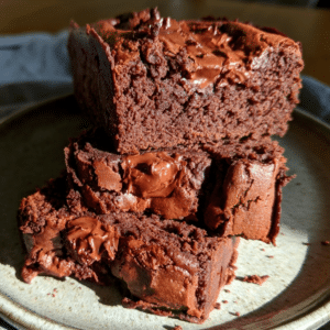 Double Chocolate Cottage Cheese Loaf Slices — Soft Fudgy Break