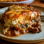 No-Potato Cottage Cheese Shepherd’s Pie Skillet — Golden Scoop 2 No-Potato Cottage Cheese Shepherd’s Pie Skillet — Golden Scoop