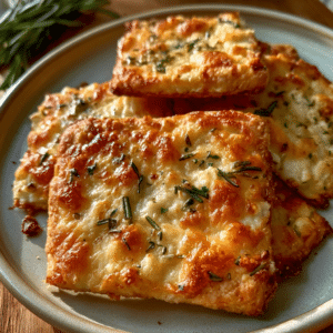 Zero-Flour Cottage Cheese Rosemary Garlic Flatbread — Crisp Snap