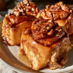 Zero-Dough Cottage Cheese Pecan Sticky Buns — Warm Syrup Pull 2 Zero-Dough Cottage Cheese Pecan Sticky Buns — Warm Syrup Pull