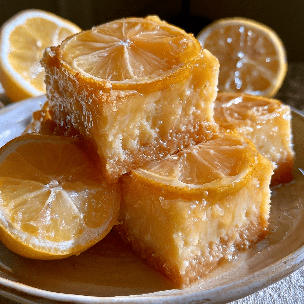 Zero-Flour Cottage Cheese Lemon Bar Squares — Soft Melt Break