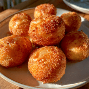 Crispy Cottage Cheese Sweet Hush Puppies — Golden Sweet Snap