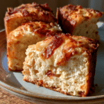 Zero-Flour Cottage Cheese Cheddar Bacon Loaf Slices