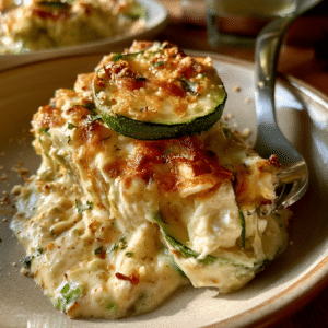 Zero-Potato Cottage Cheese Scalloped Zucchini — Creamy Fork Lift