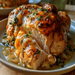 Slow Cooker Garlic Butter Whole Chicken: Juicy Perfection