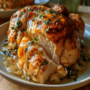 Slow Cooker Garlic Butter Whole Chicken: Juicy Perfection