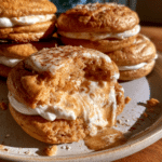 Soft Pumpkin Spice Cottage Cheese Whoopie Pies — Creamy Center Break 2 Soft Pumpkin Spice Cottage Cheese Whoopie Pies — Creamy Center Break