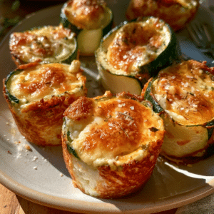 Crispy Cottage Cheese Parmesan Zucchini Nests — Golden Edge Snap