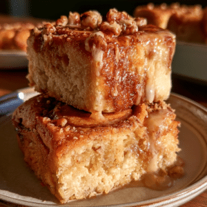 Sweet Cottage Cheese Cinnamon Roll Blondies — Soft Center Break