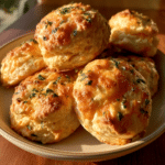 Cottage Cheese Cheddar Garlic Drop Biscuits — Fluffy Butter Steam Break