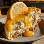 Cottage Cheese Lemon Icebox Pie — Silky Chilled Wedge Lift