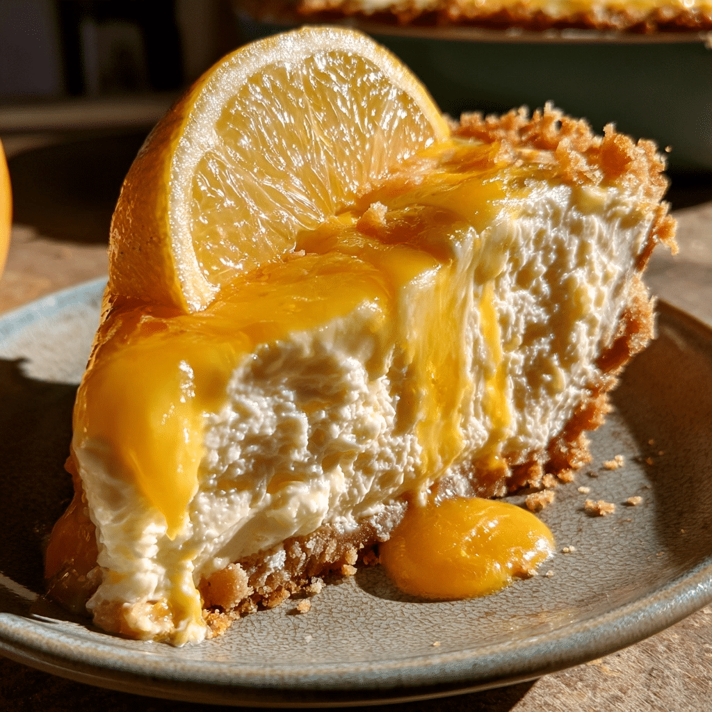 Cottage Cheese Lemon Icebox Pie — Silky Chilled Wedge Lift