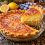 Old-Fashioned Cottage Cheese Lemon Chess Pie — Golden Sugared Wedge Lift 2 02841E91 C7AB 4FC4 A412 4725D9F29459