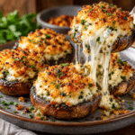Crispy Cottage Cheese Stuffed Mushroom Caps: Molten Herb Pull 2 1CC010CB 9156 4092 A760 6FD0479C9465