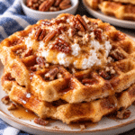 Cottage Cheese Cinnamon Pecan Waffles for Breakfast 2 2C68E745 E014 480D A4CE F05261F06915