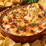 Warm Cottage Cheese Bacon Cheddar Dip — Hot Creamy Chip Scoop 2 2F3F7D55 042B 47DC BB25 6E11BC7428DC