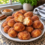 Golden Cottage Cheese Cinnamon Sugar Donut Holes — Soft Warm Center Break 2 76C631E4 7D45 4B3B 86A8 47D155188738