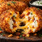 Crispy Cottage Cheese Bacon Cheddar Croquettes — Loud Golden Shell Crack & Molten Pull 2 D6AE6546 07D6 4942 9C8F 22746B108D09