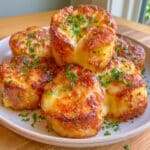 Crispy Cottage Cheese Parmesan Garlic Smashed Potatoes — Loud Golden Edge Crack 2 IMG 3677
