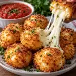 Crispy Cottage Cheese Mozzarella Bites — Zero-Breadcrumb Cheese Pull 2 crispy cottage cheese mozzarella bites