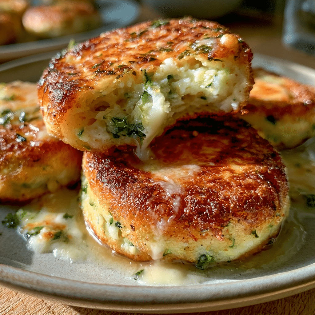 Cottage Cheese Parmesan Zucchini Fritters — Golden Crust Tender Break