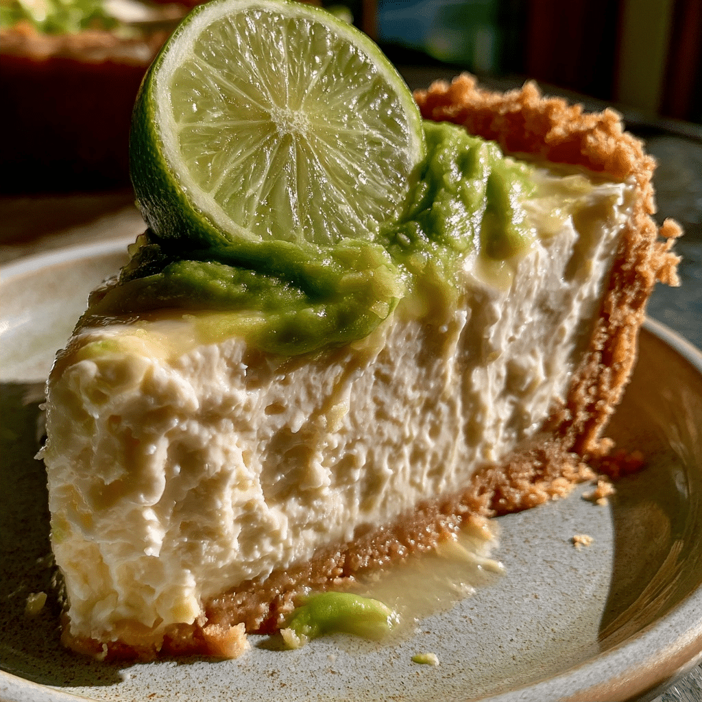 Silky Cottage Cheese Key Lime Icebox Pie — Chilled Wedge Lift