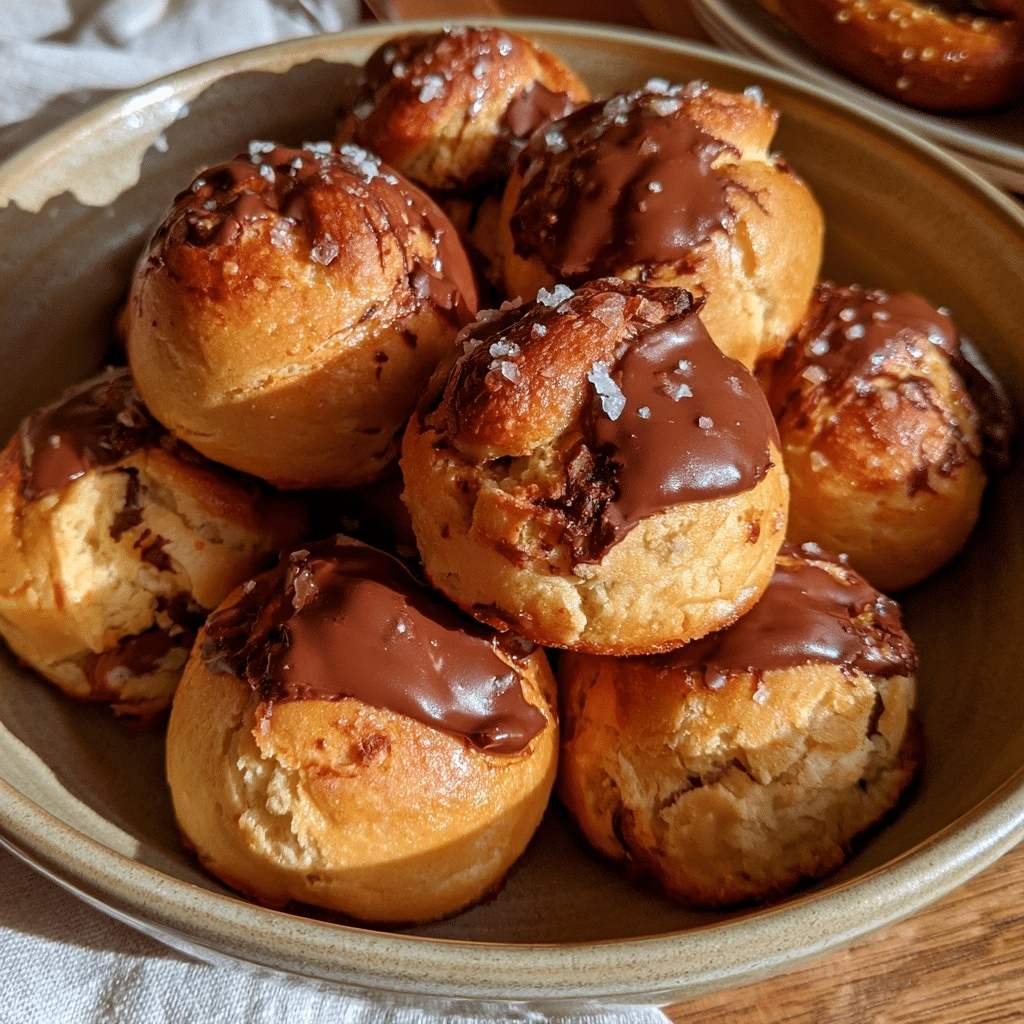 Cottage Cheese Dark Chocolate Sea Salt Pretzel Knots Recipe