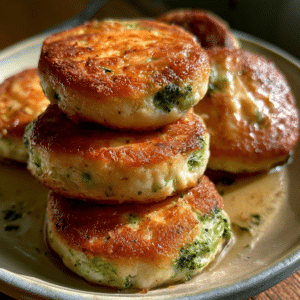 Crispy Cottage Cheese Cheddar Broccoli Patties — Loud Golden Snap